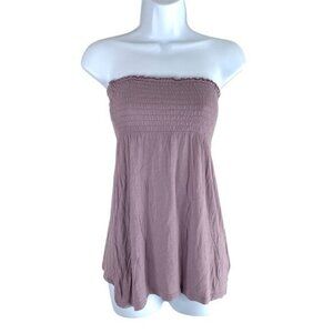 Y2K Aritzia Tube Top Strapless Size XXS Purple Boho Chic Festival peasant